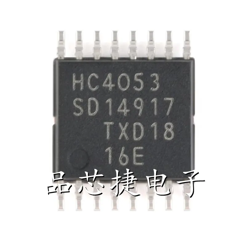 

10pcs/Lot 74HC4053PW,118 74HC4053PW Marking HC4053 TSSOP-16 74HC4053 Triple 2-Channel Analog Multiplexer/Demultiplexer