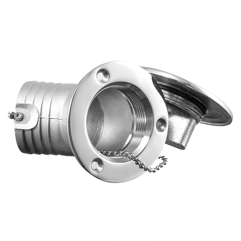 316 Stainless Steel Deck Filler Fuel/Water Boat Deck Filler Cap Keyless 38/50mm Tank Deck for Boat Yacht Caravan