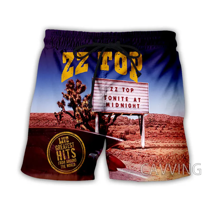 

CAVVING 3D принт ZZ TOP Band летние пляжные шорты уличная одежда быстросохнущие повседневные шорты спортивные шорты для женщин/мужчин