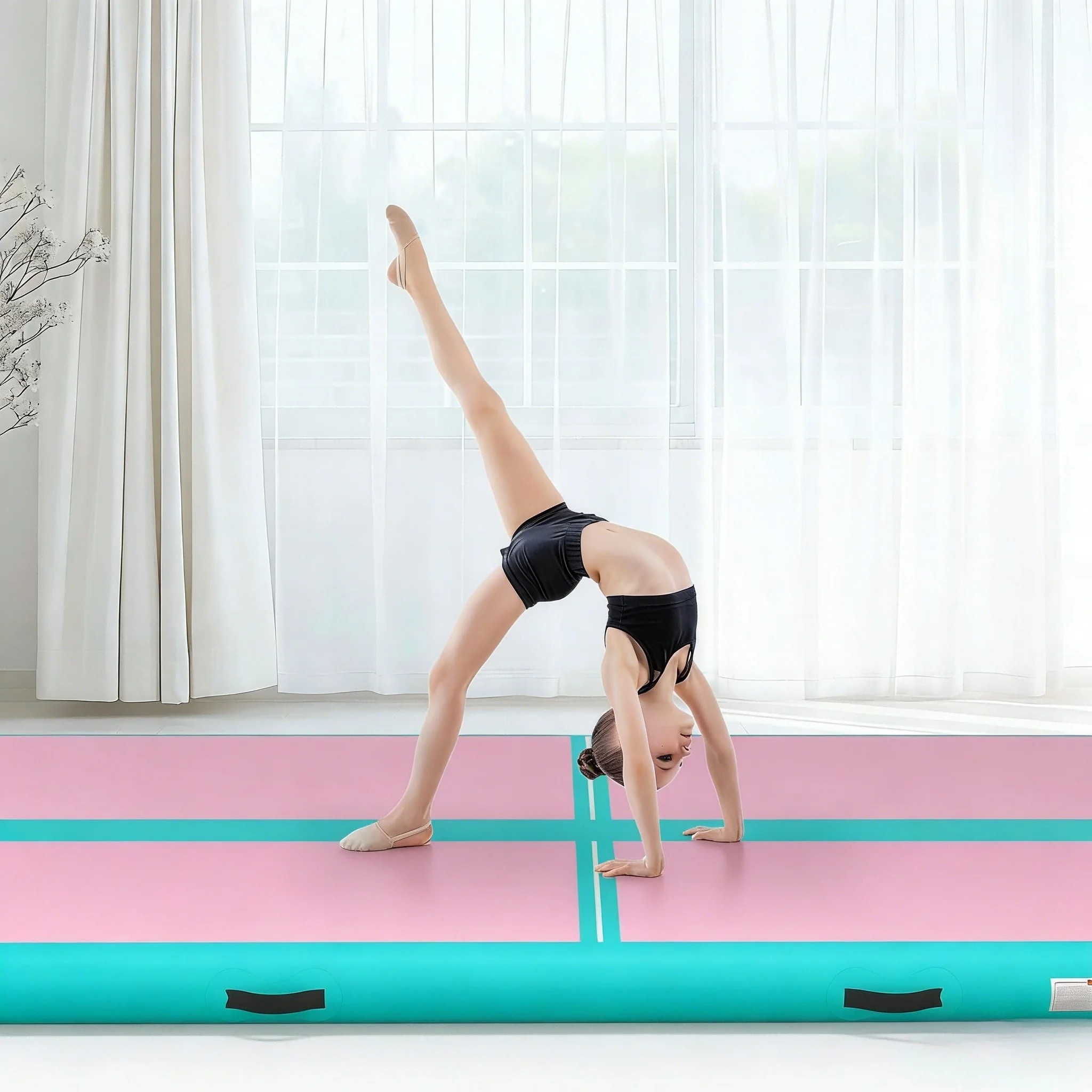 2026  Wholesale Premium Gymnastics Air Tracks Inflatable Yoga Training Mat-Portable & Waterproof