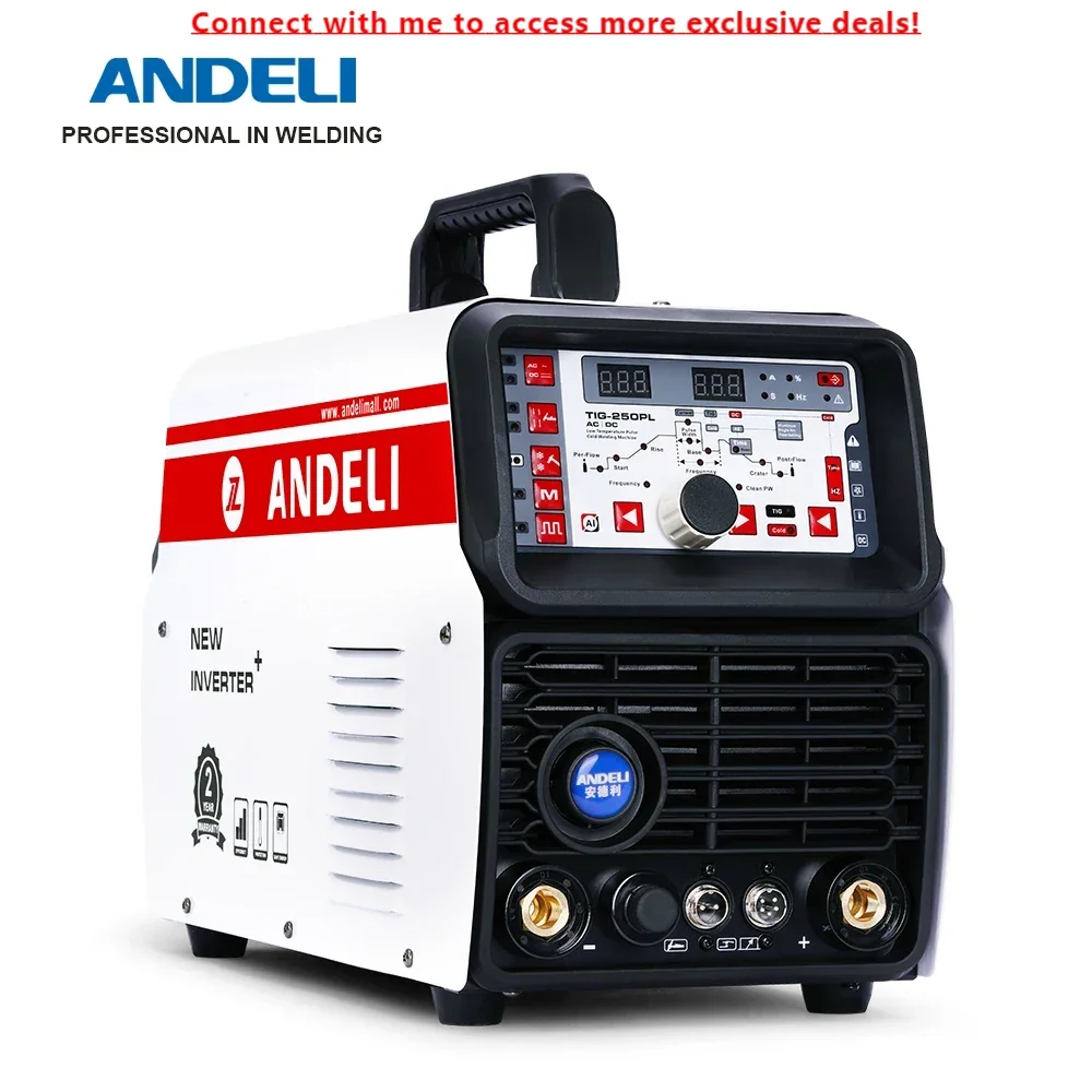 

ANDEL TIG-250PLS 110 В/220 В Алюминиевый сварочный аппарат TIG AC DC Импульсный холодный