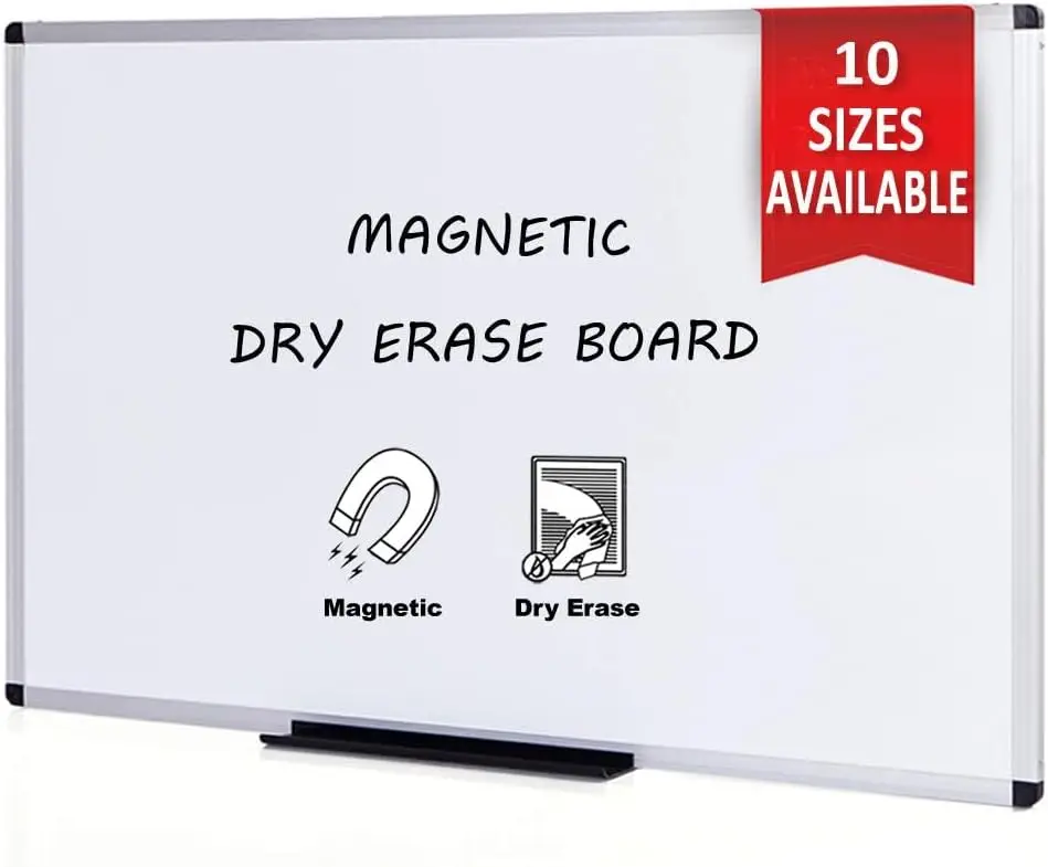 Magnetic Whiteboard/Dry Erase Board, 48 X 48 Inches, Silver Aluminium Frame