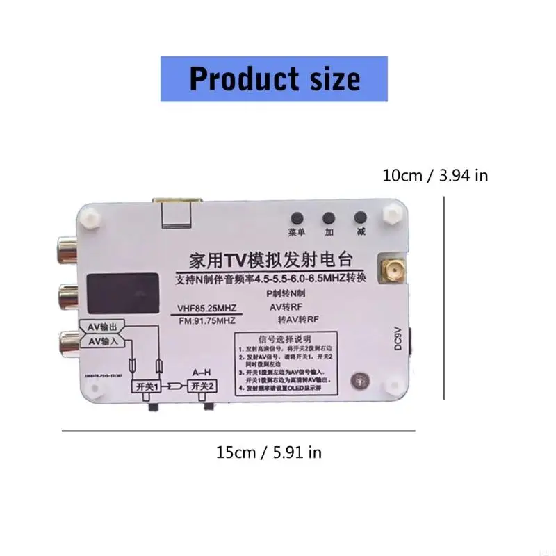 u2JE مستخدم المنزل الصديق للتلفزيون الإرسال التناظرية المحطة دعم 9V لوازم الطاقة الفيديو اللاسلكيات اللاسلكية شاشة OLEDS