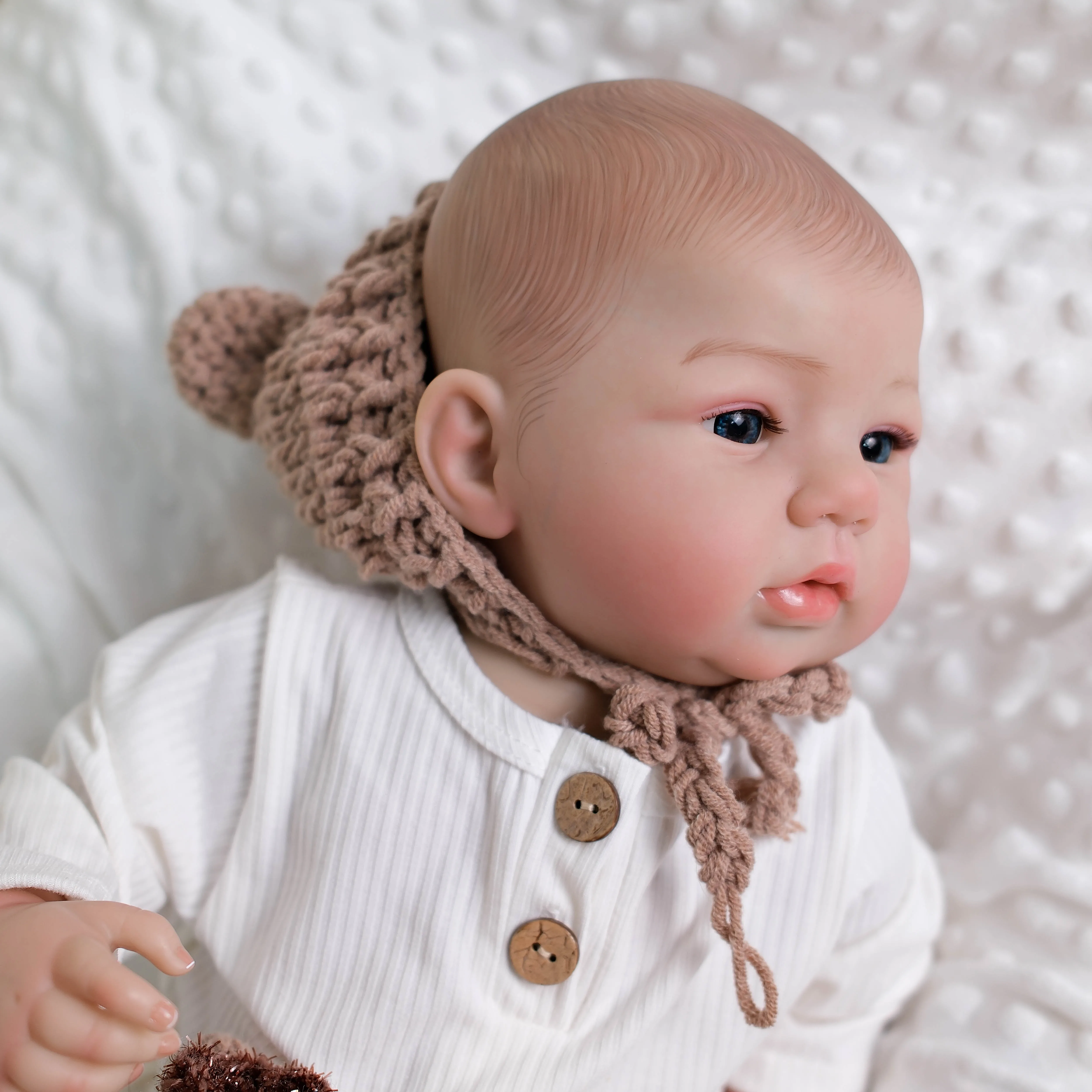 NPK 19 ''3D Schilderen Zichtbare Aderen Huid Hoge Kwaliteit Full Body Vinyl Reborn Abigail Collectible Art Doll Kerstcadeau