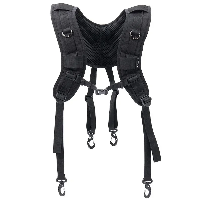 حزام كتف للكاميرا، نظام تعديل سريع، حزام رقبة الكاميرا، حزام كتف مزدوج، حافظة عدسة، سترة كاميرا اقتران سريع