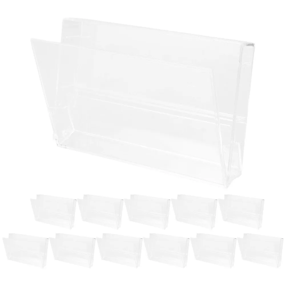 12 Pcs Clear Cassette Tape Holder Audio Cases Storage Holders Pp Tapes Organizer