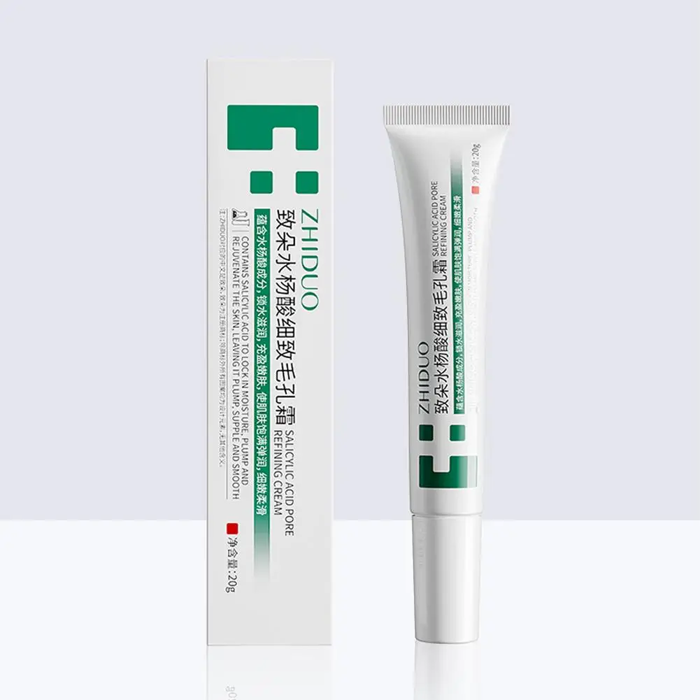 20g Salicylic Acid Cream Improve Treatment Pimple Anti-Acne Shrink Pores Oil Control Moisturizing Smooth Skin Gel For Oily G7C9