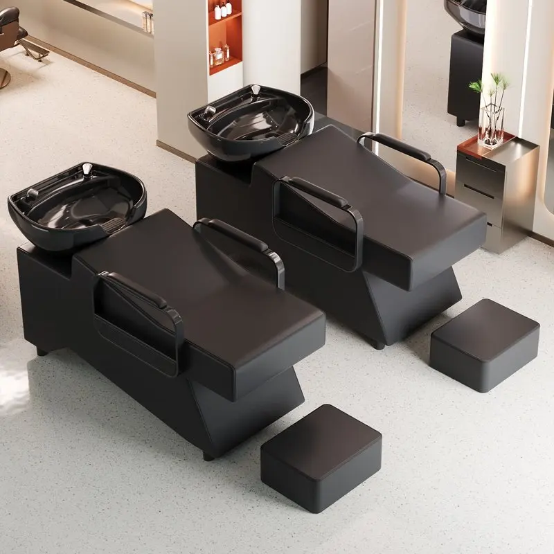 Professional Modern Shampoo Chair Luxury Salon Hair Washing Chair Comfortable Beauty Silla De Corte De Pelo Salon Furniture