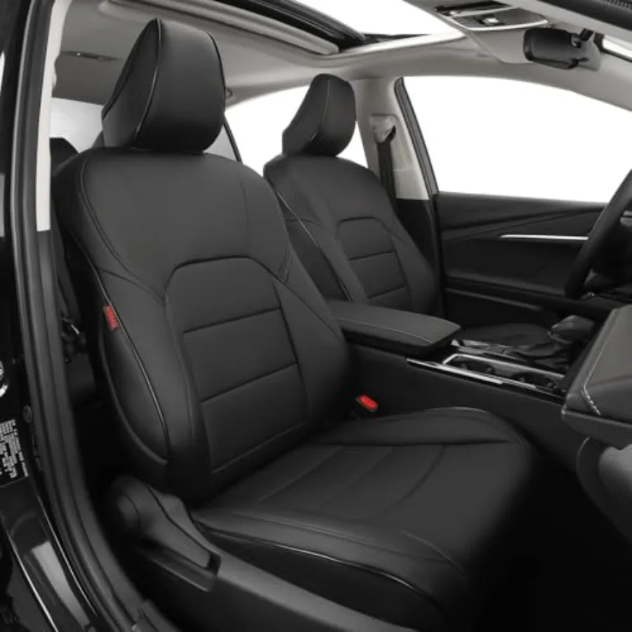 

Чехлы для сидений Toyota Camry XSE XLE 2025-2026 из водонепроницаемой искусственной кожи, полный комплект, черные, для грузовиков и внедорожников