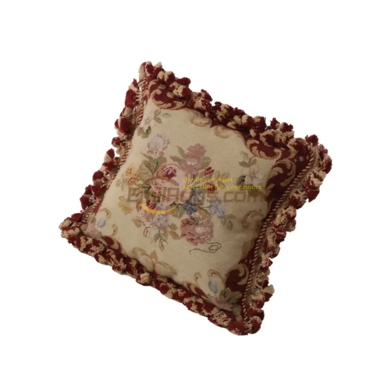 victorian pillow weave  with  needlepoint style  european palace pillowcase