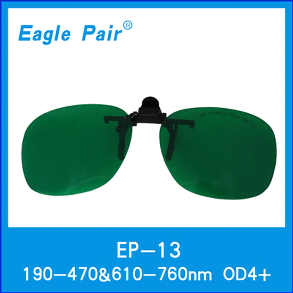 190-470 & 610-760nm OD4+ Absorption Laser Protection Clip Mirror EP-13