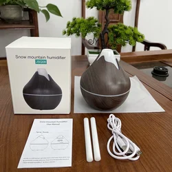 DELIXING Home Wood Grain Air Humidifier Purifier Aroma Diffuser USB Ultrasonic Cool Mist Sprayer Essential Oil Fragrance