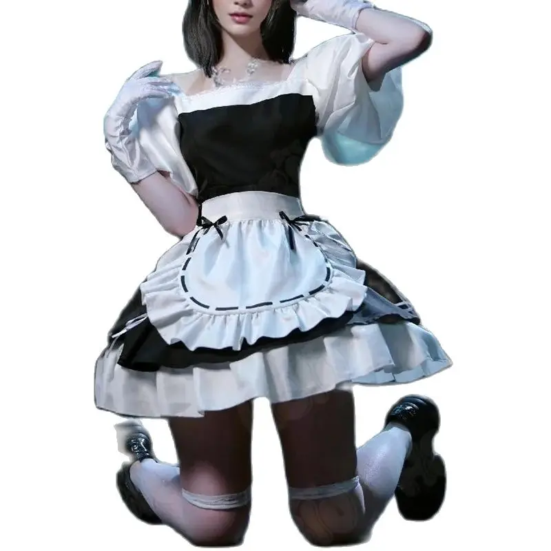 

Anime alien stage Sua Cosplay Clothing Black Cafe maid outfit Maid Skirt Anime alien stage cosplay Costume