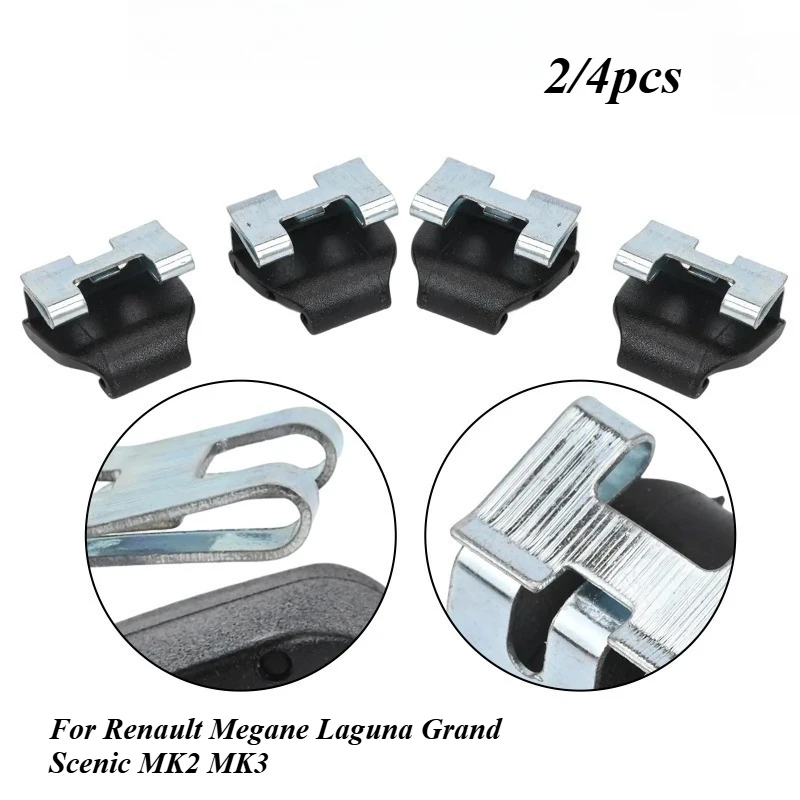 4Pcs Rear Door Curtain Clip 8200163859 For Renault Megane Laguna Grand Scenic MK2 MK3