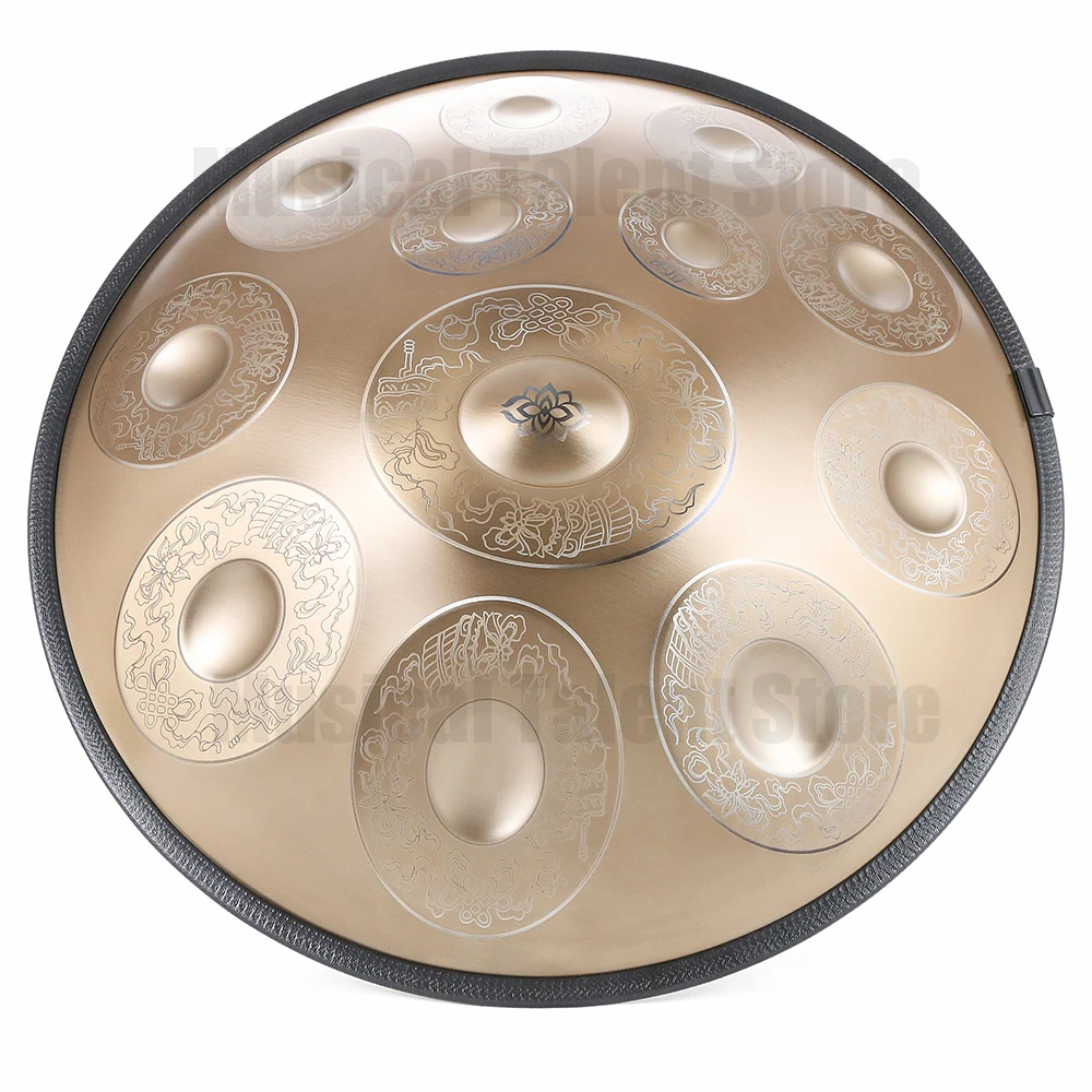 22inch9/10/12notes Steel tongue drum,Authentic Handpan,Professional Hand plate,Meditation,Sound Therapy,yoga,relax