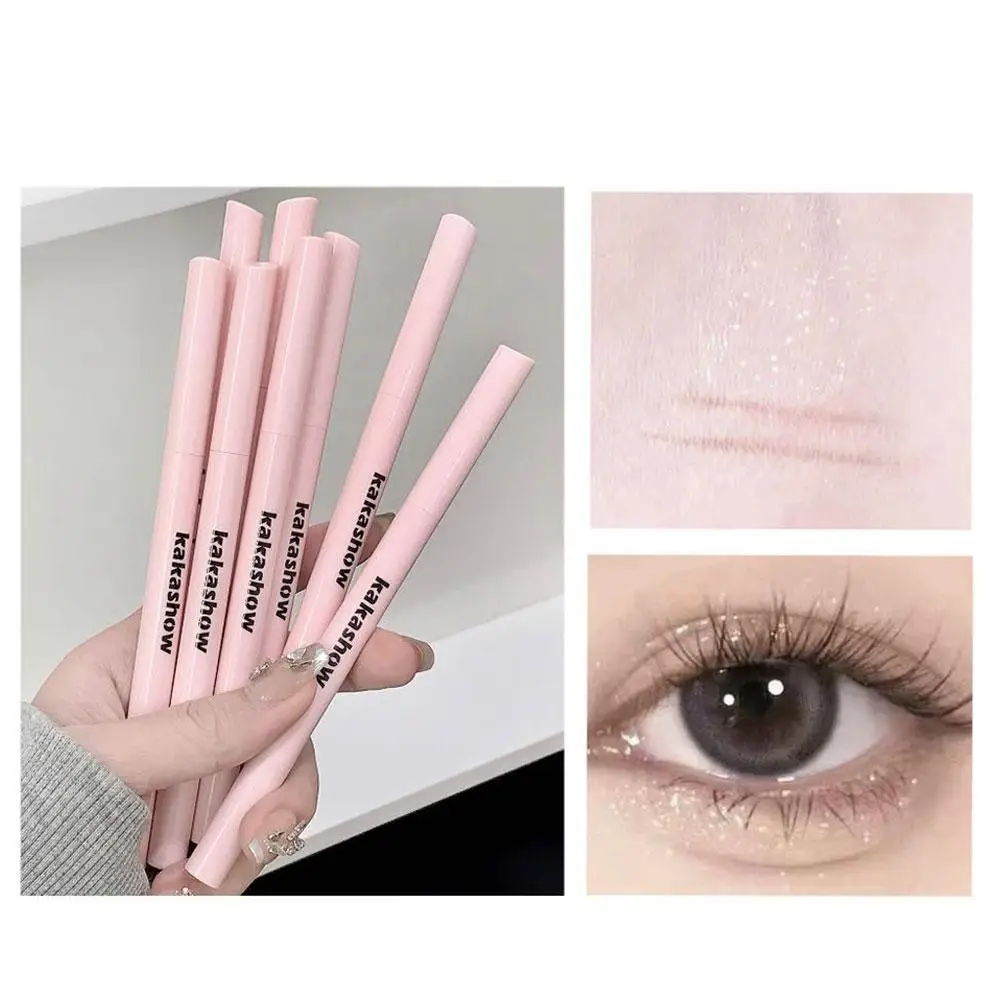 Double-end Lying Silkworm Eyeliner Pencil Diamond Glitter Cream Brightening Shadow Pen Highligher Matte Aegyosal Makeup P7N2
