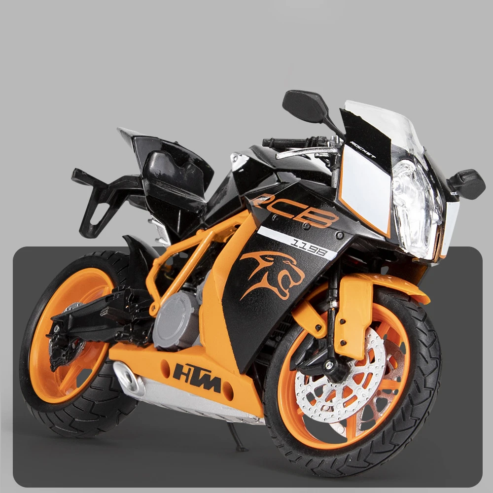 1:12 KTM RC8 Alloy Motorcycle Model Diecasts Sport Racing Moto Vehicles Decoration Ornaments Toys For Children Boys Gifts