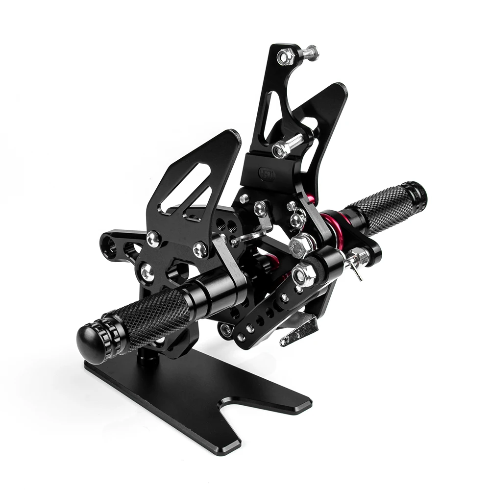 مساند قدم قابلة للتعديل باستخدام الحاسب الآلي أوتاد قدم رايدر مجموعة خلفية من الألومنيوم لهوندا CBR1000RR 2008 2009 2010 2011 2012 2013 2014