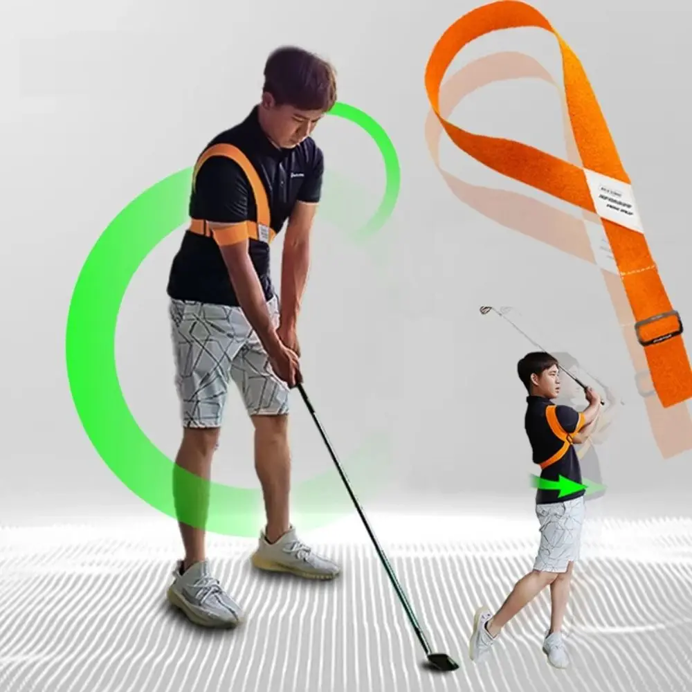 Terylene Golf Swing Training Aid Arm Band Orange Golf Posture Practice Correction Golf Equipment Navy Blue Golf Swing Strap Belt