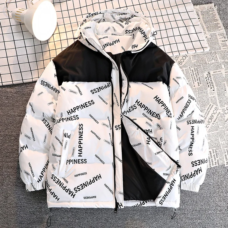 Abrigo acolchado de algodón para hombre, abrigo con capucha grueso y cálido de invierno para adolescentes, chaqueta acolchada, chaqueta, ropa de invierno, newparkas