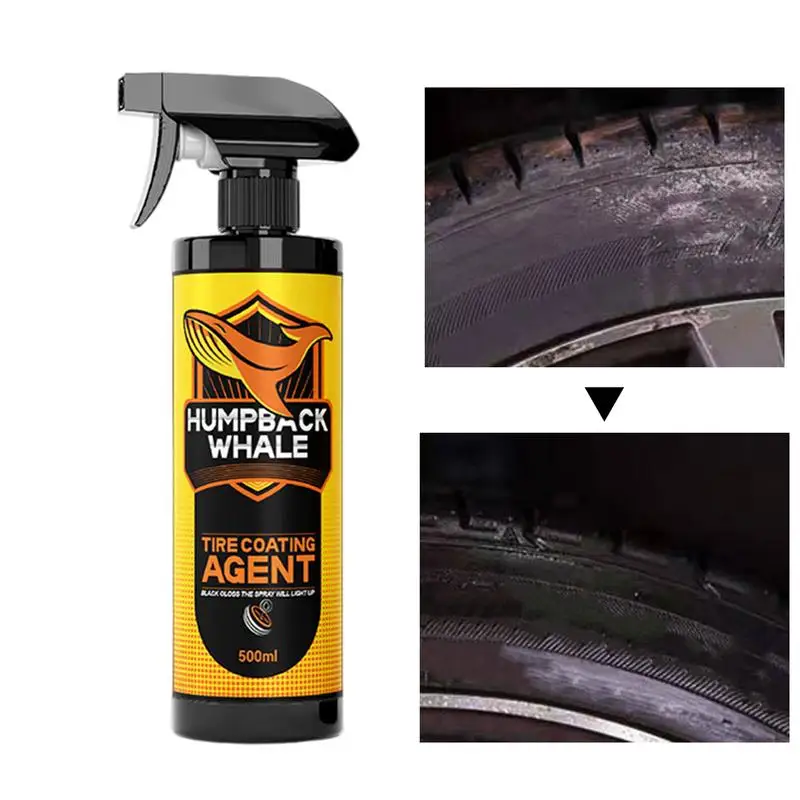 

Car Tire Coating Tire Dressing Spray Cleaner Restoration Kit 500ml Wheels Shine Dressing Versatile Protective For Trucks