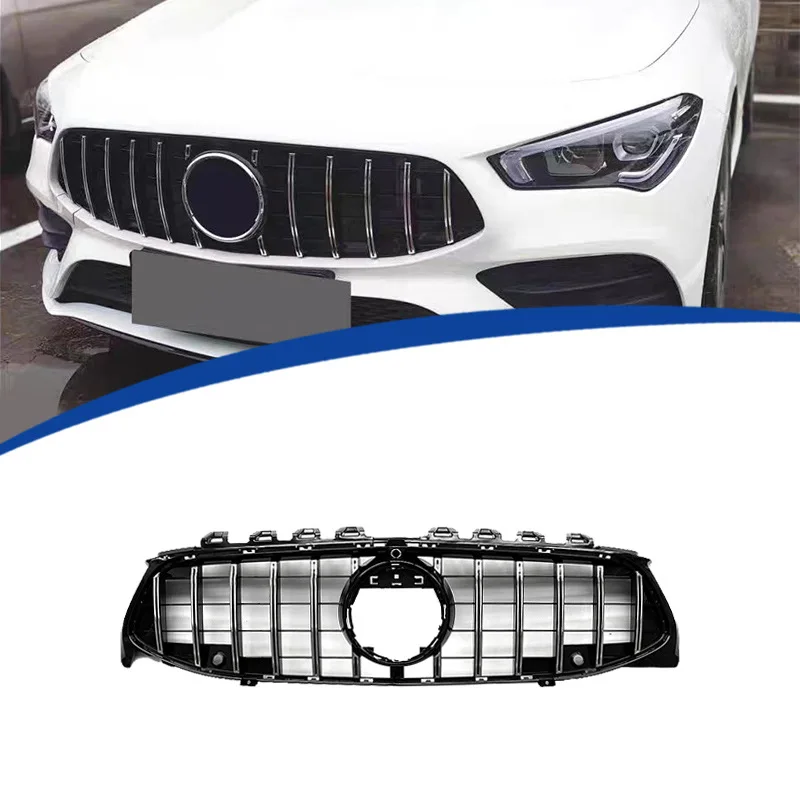 FOR 2020-2023 Mercedes Benz CLA W118 GT Vertical Slat Style Grille Replacement Grille,ABS,Direct Replace,No Cutting