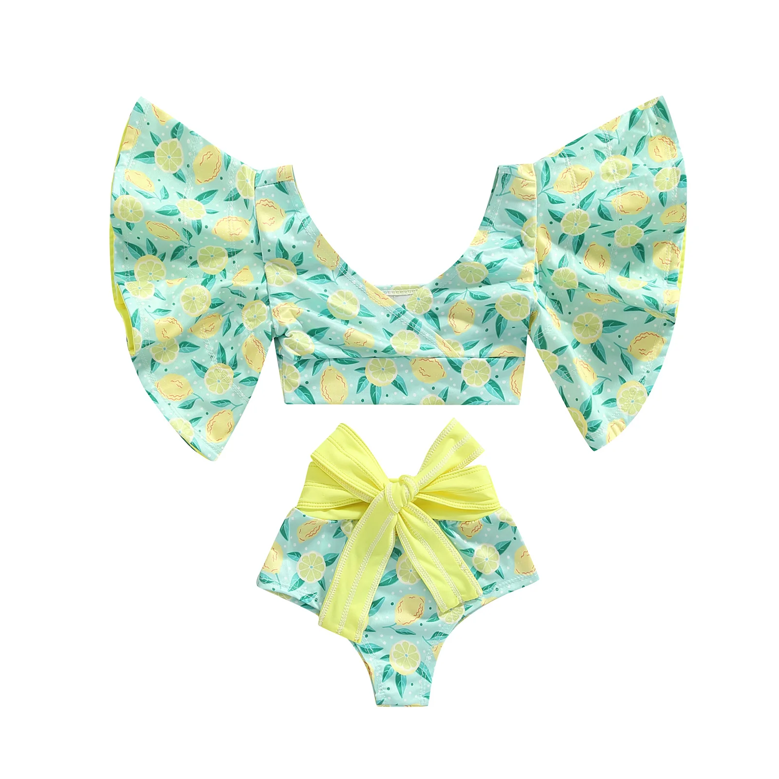 

Toddler Infant Girls Rash Guard Swimsuit Rompers Long Sleeve Floral Print Baby Ruffle Bathing Suit Swimwear with Swim Cap