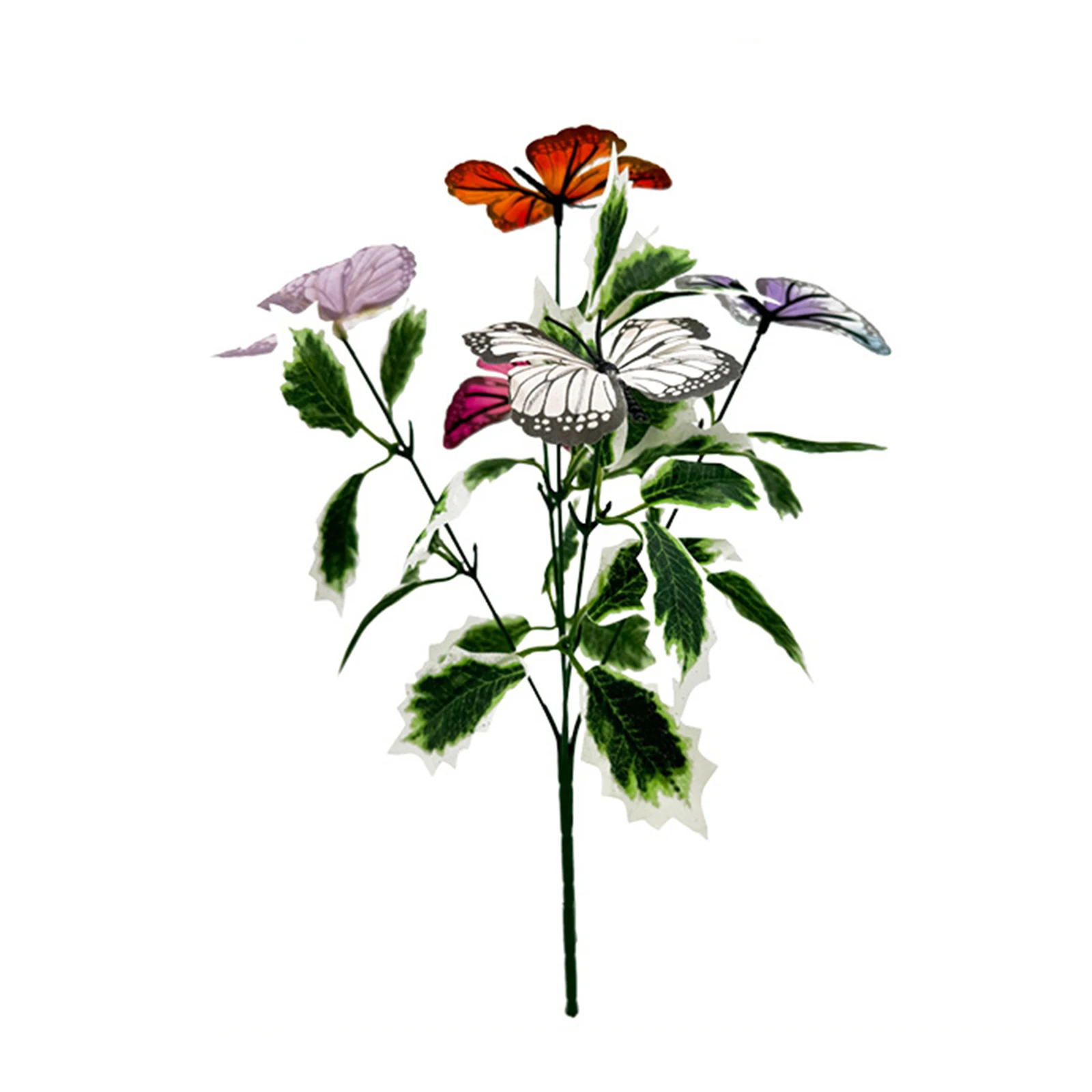 Valentines Fake Flowers with Stems Realistic Artificial Butterfly Flowers for Vase Home Porch Garden Yard and More