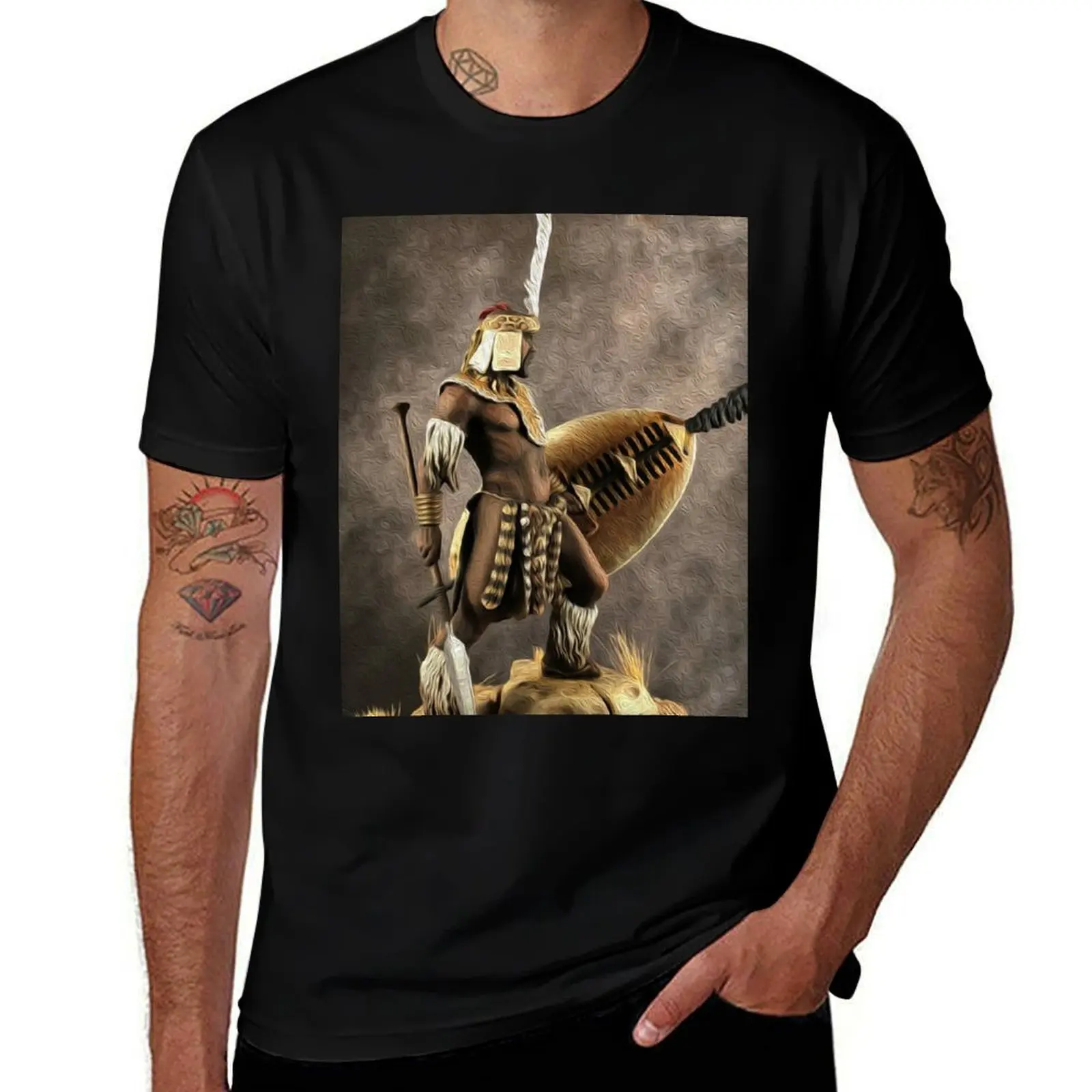 ZULU KING SHAKA ZULU T-Shirt t shirts for man slim fit man t shirt summer funny t shirts man T-Shirt