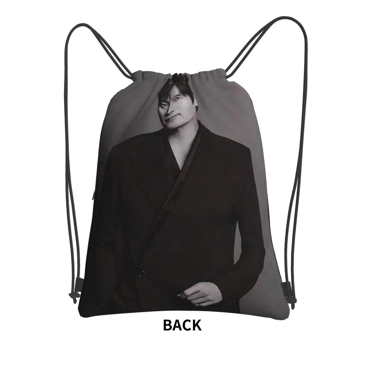 Lee Byung Hun Actor Backpacks Portable Drawstring Bags Sports Bag Book Bags for Travel Students