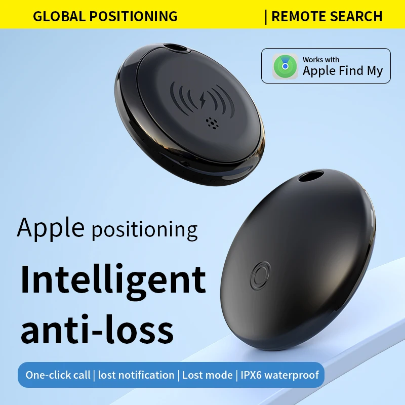 أجهزة تعقب ذكية Airtag لـ Apple Find My Anti Lost Device Bluetooth Mini Locator للسيارات Pet GPS Finder شحن لاسلكي