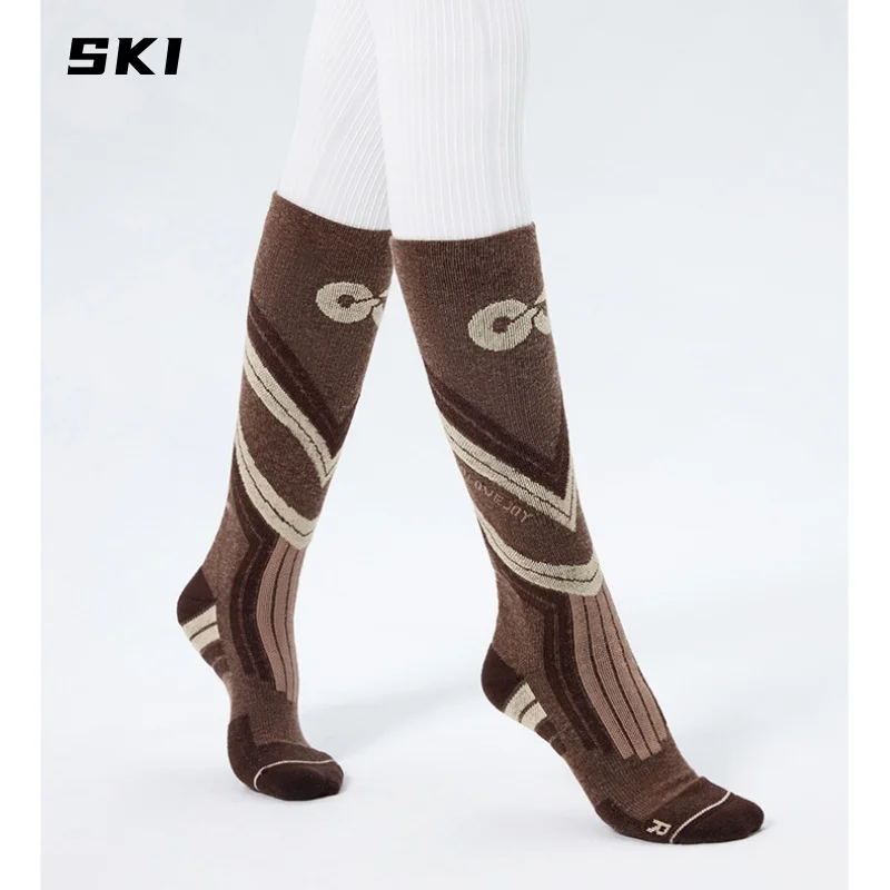 

Autumn Winter Ski Socks Outdoor Sports Riding Thickened Warm Non-slip Wool Socks