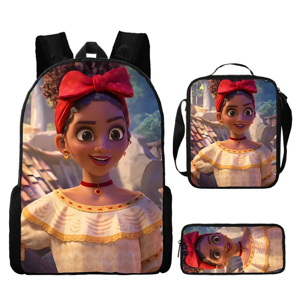 

Luxury Popular Funny Novelty African girls 3D Printed 3pcs/Set pupil School Bags Laptop Daypack Backpack Lunch bag Pencil Case