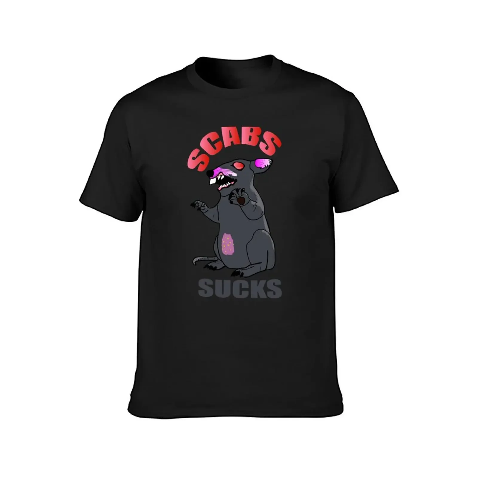 SCABS SUCK! - Scabby the Rat T-Shirt anime figures blanks korean fashion oversized t shirt men