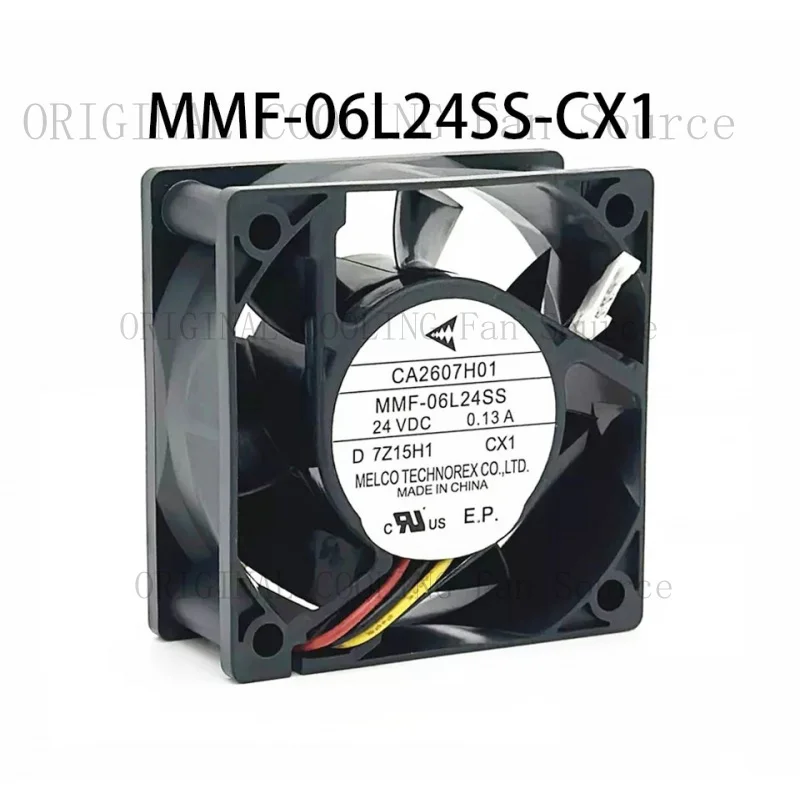 

B+ Новый в упаковке для инверторного вентилятора MELCO 60*60*25 мм MMF-06L24SS-CX1 CA2607H01 24VDC 0.13A