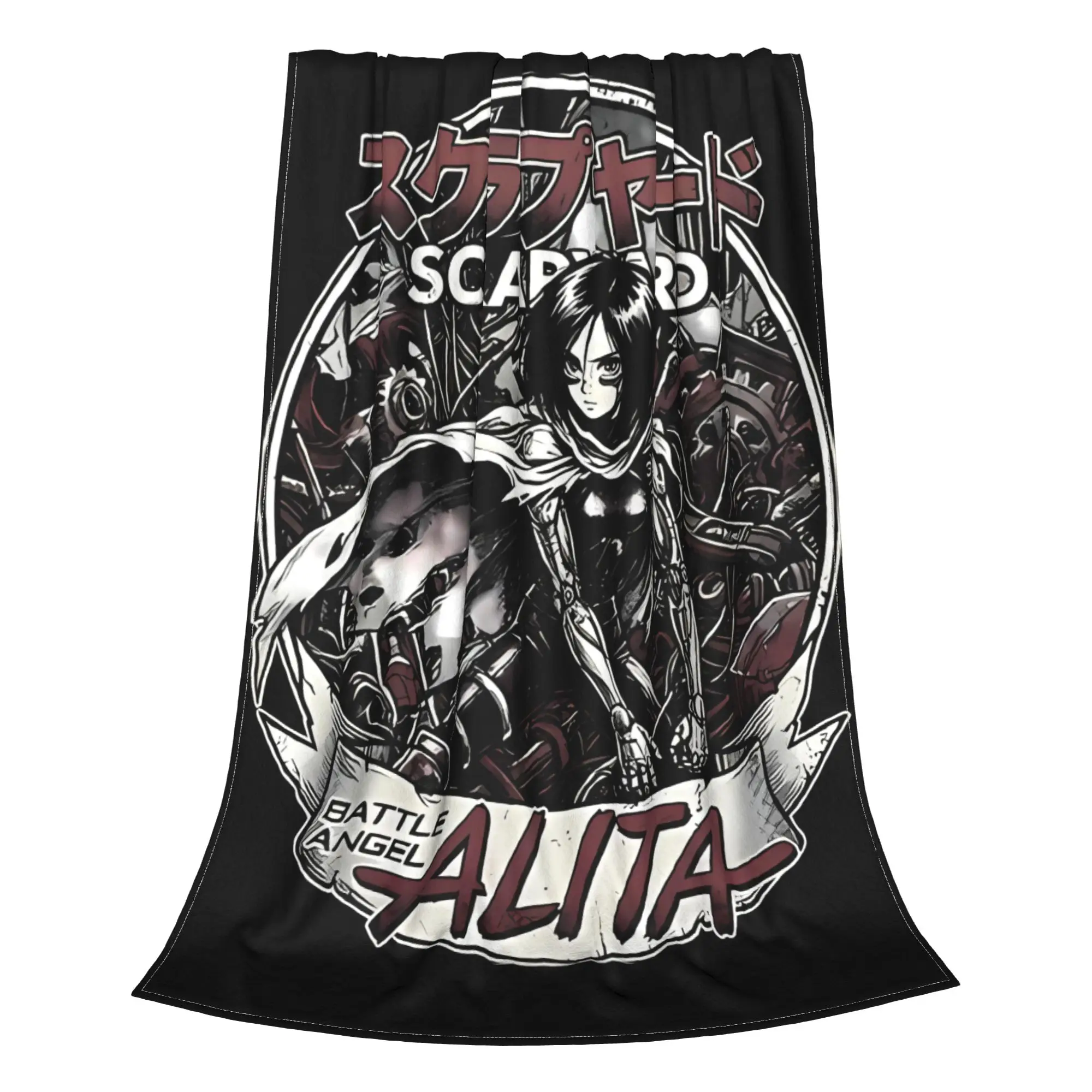 1PC Home Cute Room Decor Anime Manga Blanket Throw Blanket Battle Angel Alita Novelty Warm Blanket All Season