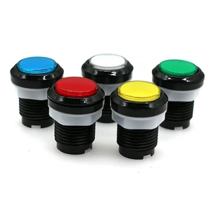 Tombol Tekan Permainan Arcade 12V Bohlam LED Persegi Bulat Segitiga Persegi Panjang dengan Sekrup 24mm untuk Bagian Pinball Mesin Ayun DIY 10 bagian pinball penjualan terbaik - №