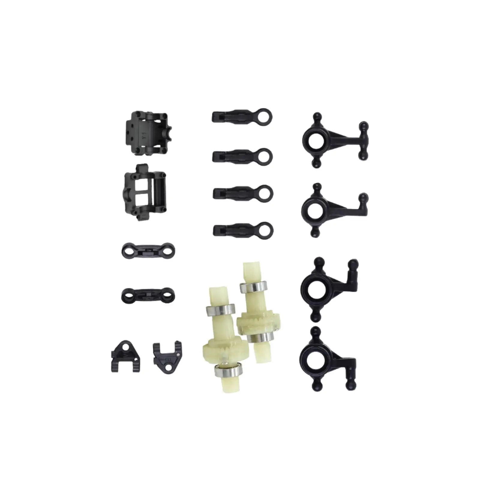 RC Metal Complete Kit Gear Case Left and Right Steering Cup Upper and Lower Arm for Wltoys 284010 Crawler 1/28 RC Car Model