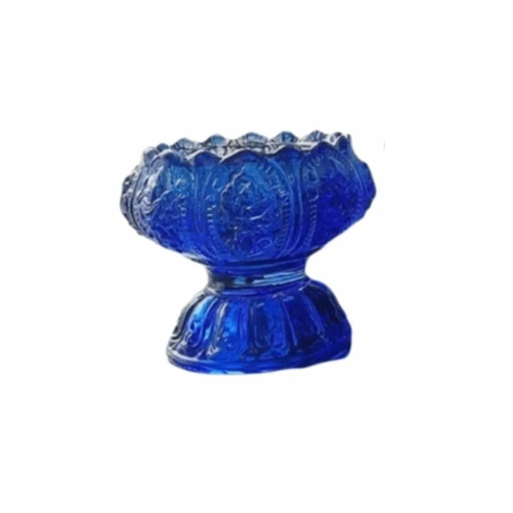 Home Decoration Crystal Candle Holder Heat-Resistant Decorative Lotus Candlestick Exquisite Unique Lamp Holder Meditation