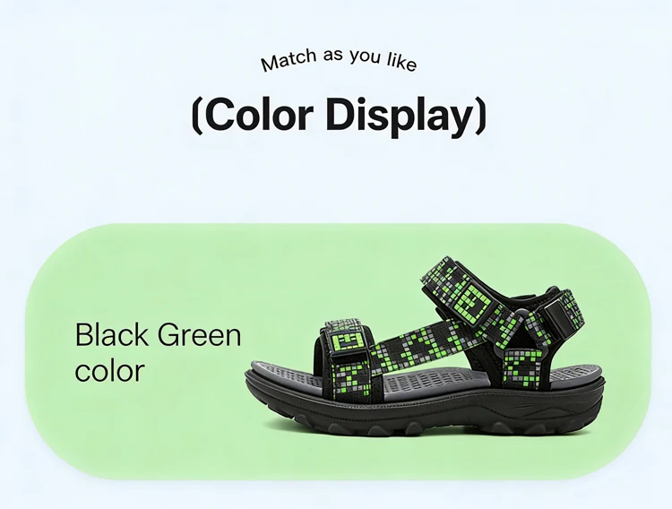 Kinder Casual Flache Sandalen Jungen Sommer Strandschuhe Atmungsaktive Offene Zehen Rutschfeste Kinder-Laufschuhe – Detail 4