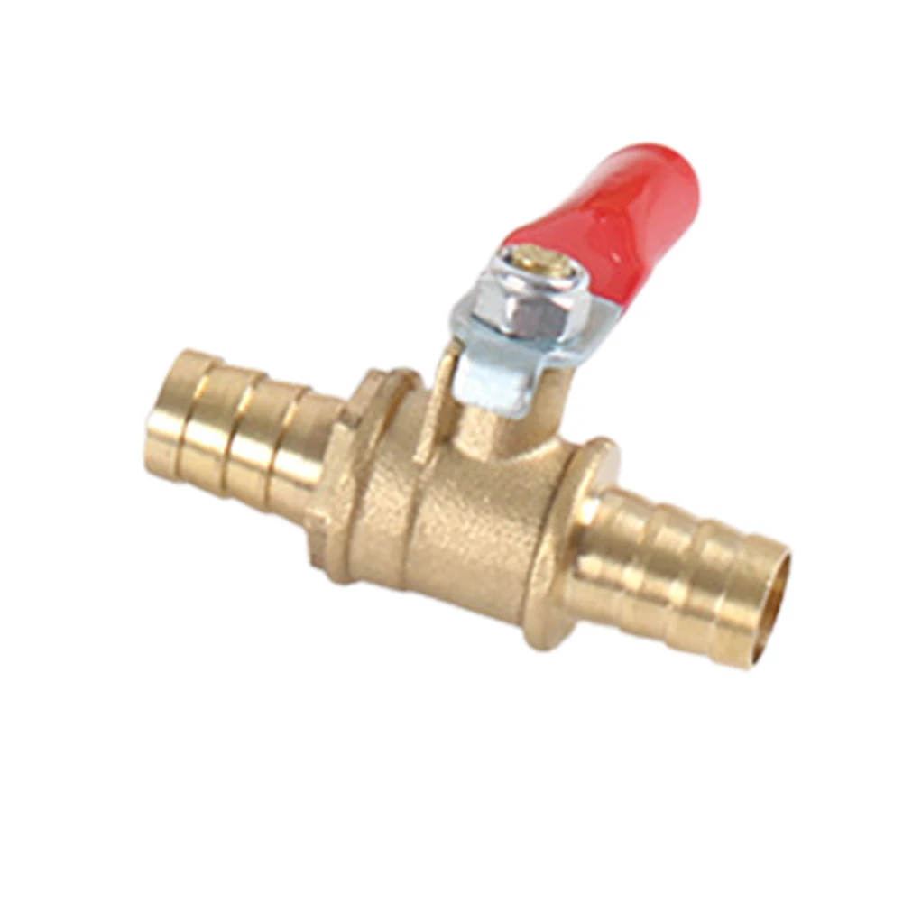 Gesmeed Messing Lichaam Water/Olie/Aardgas Afgesloten Kogelklep Met Slang Weerhaak Aansluiting Drainage Rotatie Apparaat 6Mm 8Mm 10Mm 12Mm
