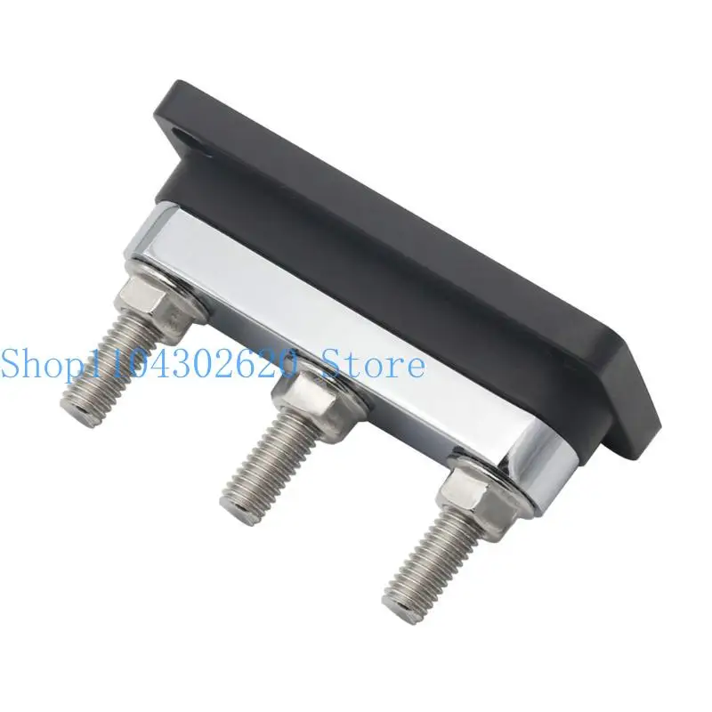 

652F 3/8" 3 Power Distribution Block,Bus Bar with Cover ,High Current Wiring for Marine Boats Automobiles