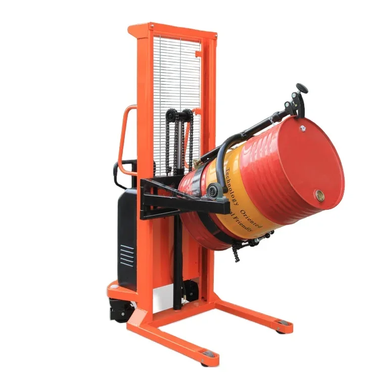 JIN YANG HU DA300 300kg Pneumatic Oil Drum Rotator Tipper Oil Drum Lifting Rotator Stacker