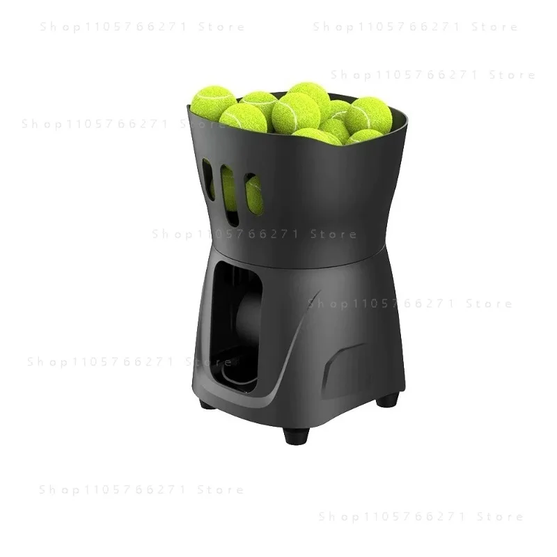 Automatic Tennis Ball Launcher  Portable Single Hit Practice Machine For Beginners Accompanying Training(1Pcs ）