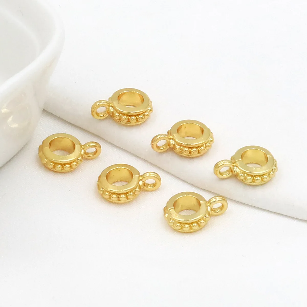 10/20 Stück Metall-Clip-Anhänger, Perlen, Halskettenanhänger, Verschlüsse, Verbinder für DIY Armband, Ohrring, Schmuckherstellung, Zubehör – Detail 4