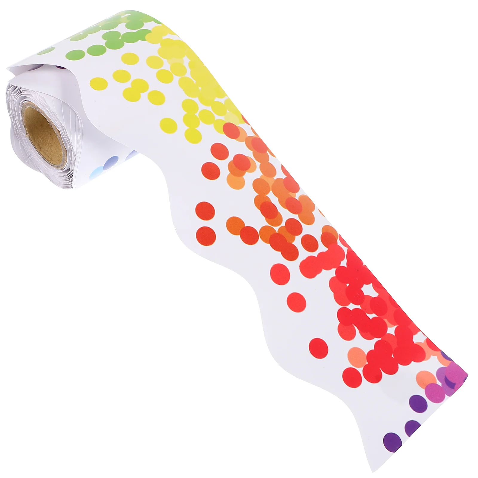 

1 Roll Colorful Dot Border Trim Blackboard Stickers For Classroom Walls Bulletin Board Decor School Home Display Printing