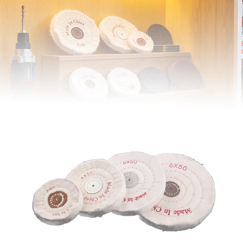 

Полировальный круг для зеркала ювелирных изделий 3/4/5/6/7/8 дюйма, хлопковая ворсовая ткань, байковое полировальное полировальное колесо для золота, серебра