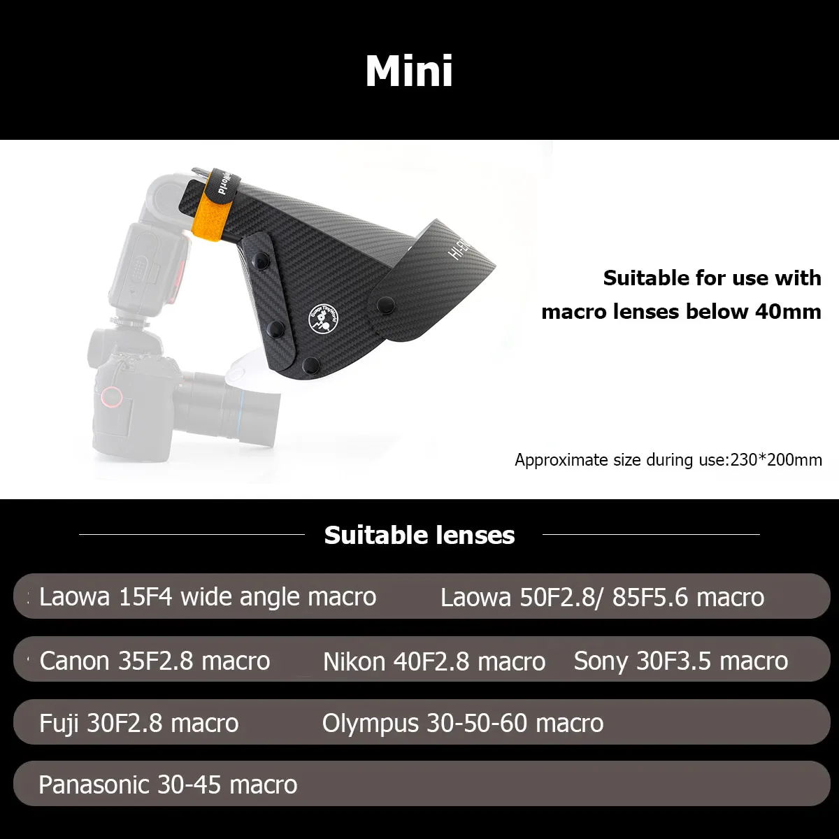 Afbeelding 6: Guage Hoef Cover Universele Flitsverspreider Softbox Speedlight Reflector Snoot Camera Accessoires voor Macrolensopnamen
