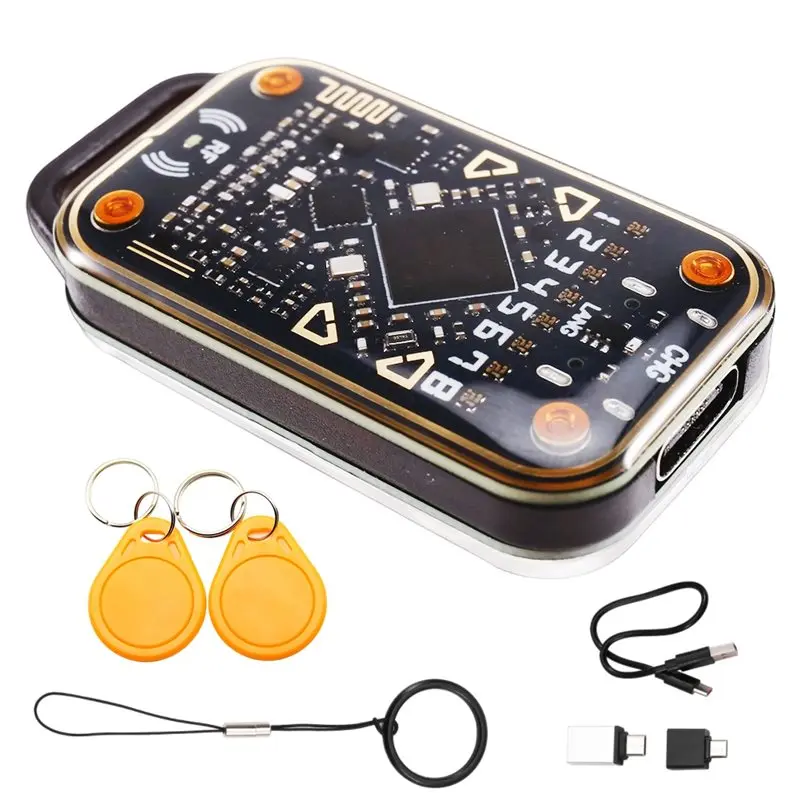 B24B Chameleon V3.0 RFID Smart Chip Emulator Reader 125Khz 13.56Mhz ID IC Smart Card Duplicator Tag Copyer +2XUID Keychain