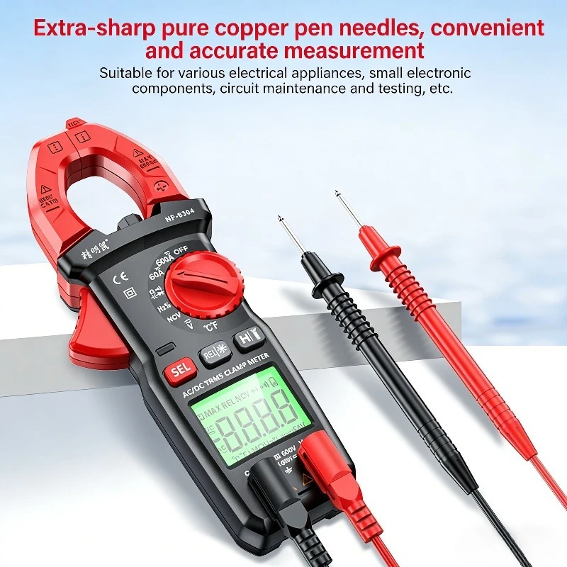 

NF-6301 High Accuracy Digital Clamp Multimeter Auto Range Clamp Meter Current Voltage Tester Professional Electrician Multimeter